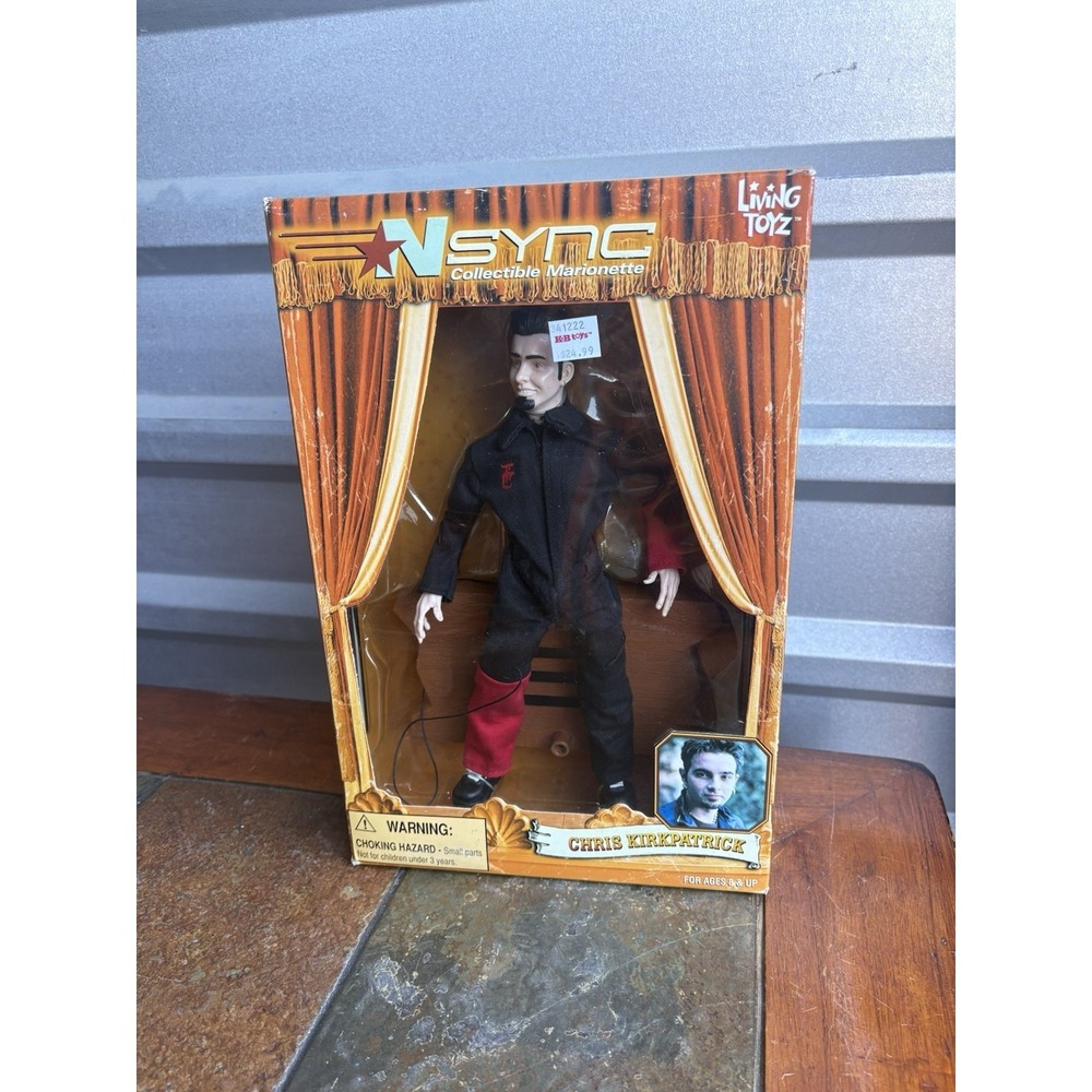 2000 NSync Collectible Marionette Doll Chris‎ Kirkpatrick Living Toyz In Box